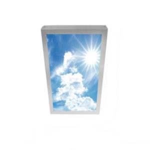 Plafonnier précablé décor « ciel bleu » 50W/230V (avec 1 dalle LED 1200x600)