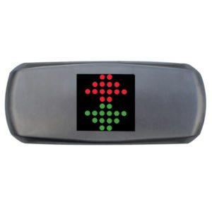 Flèche LED palière saillie rouge/vert + Gong