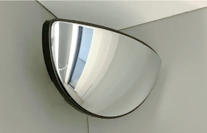 Miroir sécurité renforcé et orientable - 225 x 128 x 40 mm - DRIM FRANCE