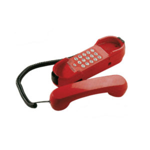 Téléphone avec clavier rouge
