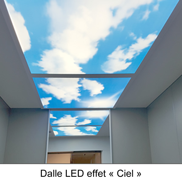 Dalle ciel anti-claustrophobie : dimension 600 x 600 - DRIM FRANCE