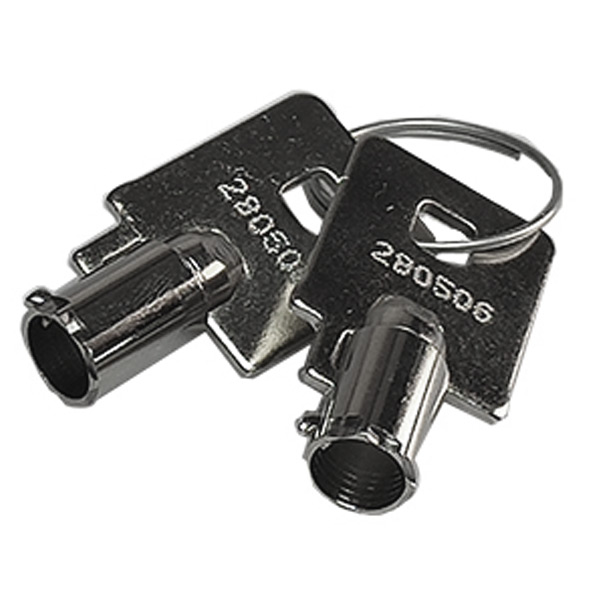 Coffre à clé inox Ø 50 / 85 mm fourni avec 2 clés 280506 - DRIM FRANCE